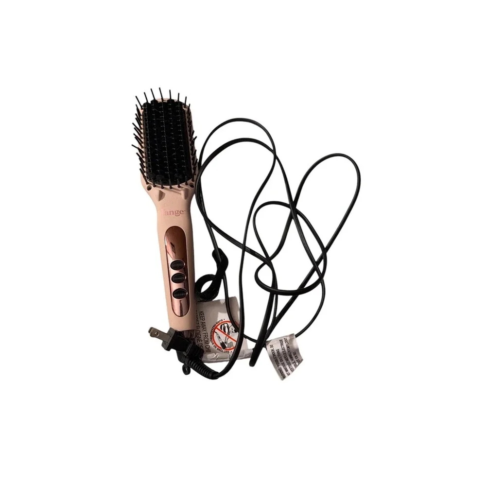 L'ange Le‎ Vite Hair Brush Straightener Pink Blush Lange Thermal Ion Ceramic EUC